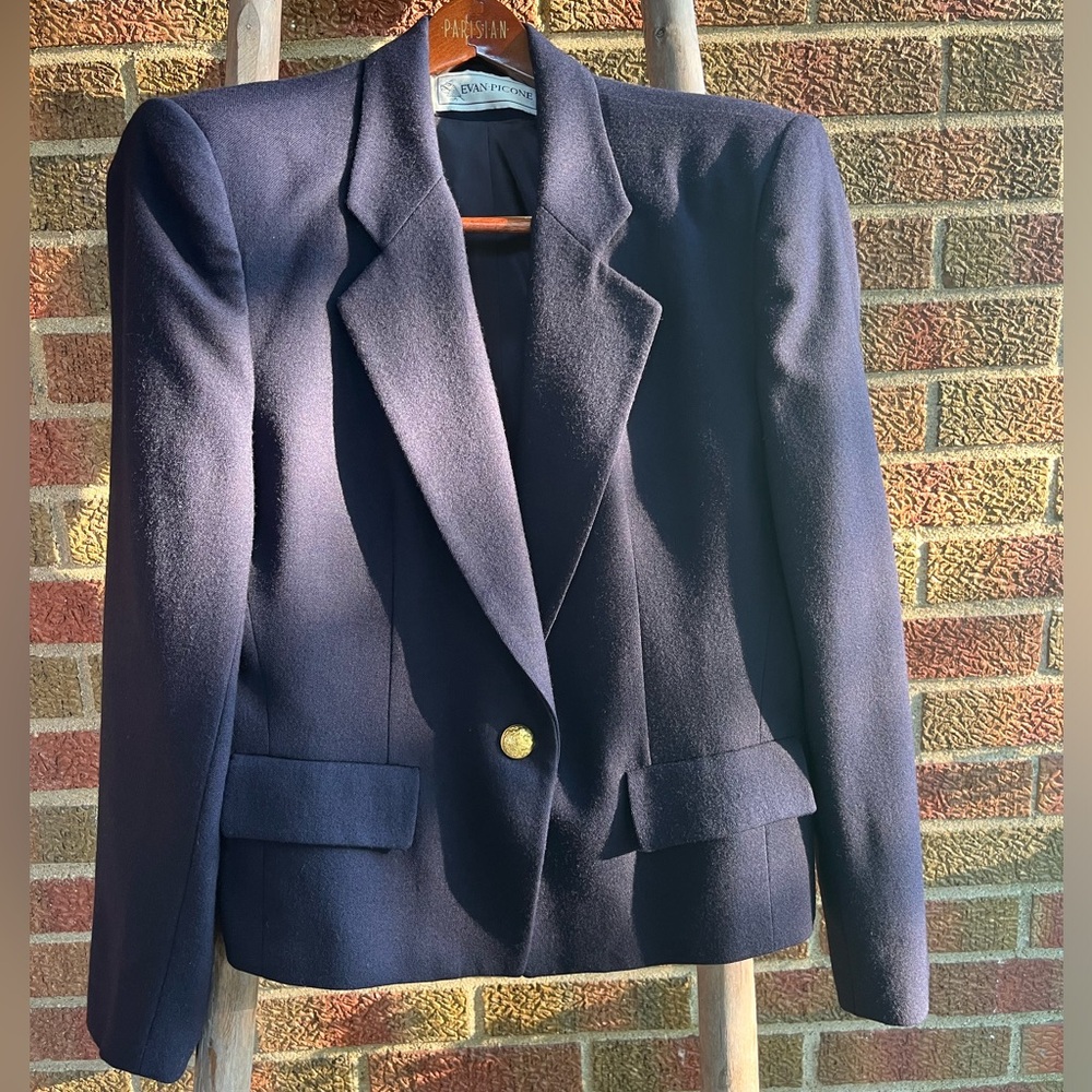 Evan-Picone navy blazer